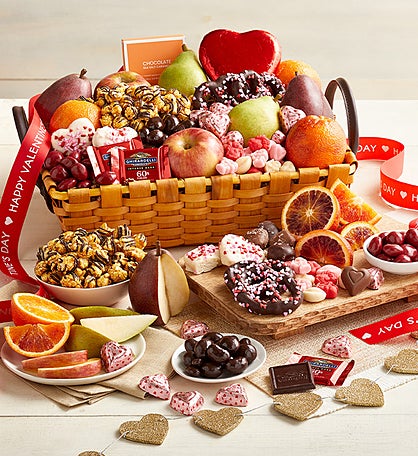 Valentine's Day Fruit & Sweets Basket
