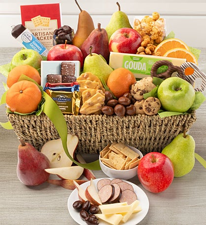 Distinctive Fruit Basket & Sweets Gift Grande