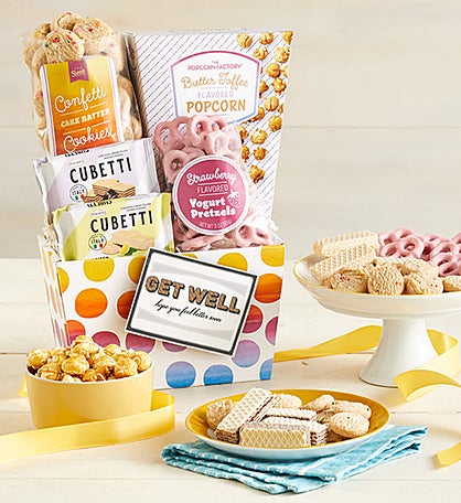 Sending Get Well Smiles Sweet Treats Gift Basket