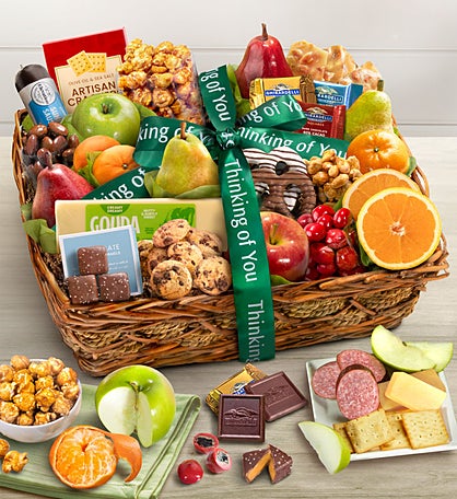 Thinking Of You Fruit & Sweets Gift Basket