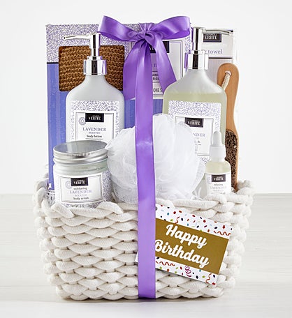 It's Your Birthday! Denarii Lavender Spa Basket