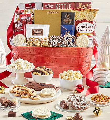Sparkling Snow Sweets & Treats Basket