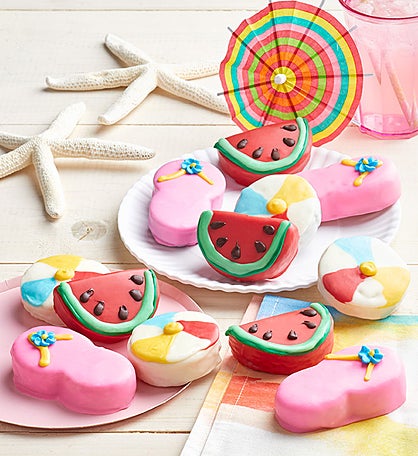 Summer Brownie Cakes