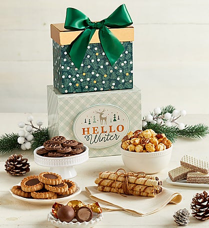 Hello Winter Holiday Tower