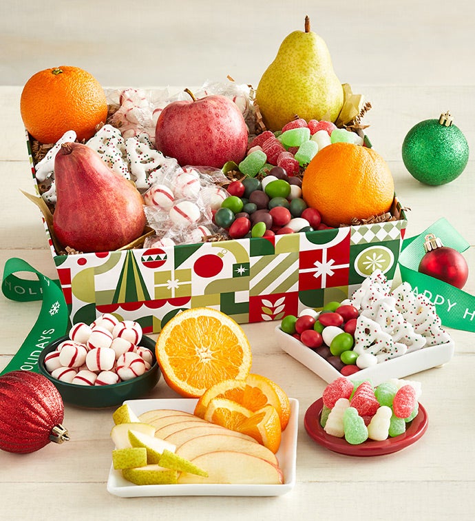 Fireside Holiday Fruit Basket