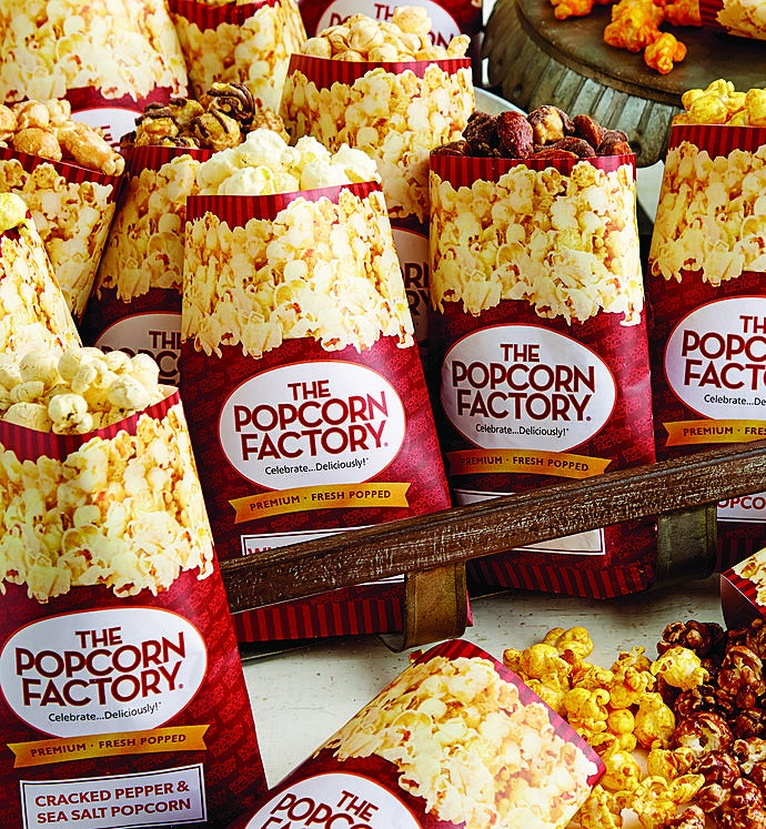 The Popcorn Factory® 18 Pack Popcorn Sampler