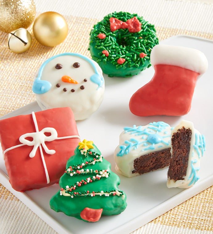 Christmas Sweets Mini Brownie Cakes