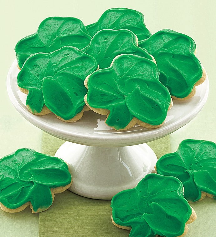 Cheryl's Frosted St Pat's Day Shamrock Cut Outs