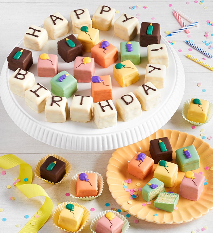 Happy Birthday Petits Fours - 36ct