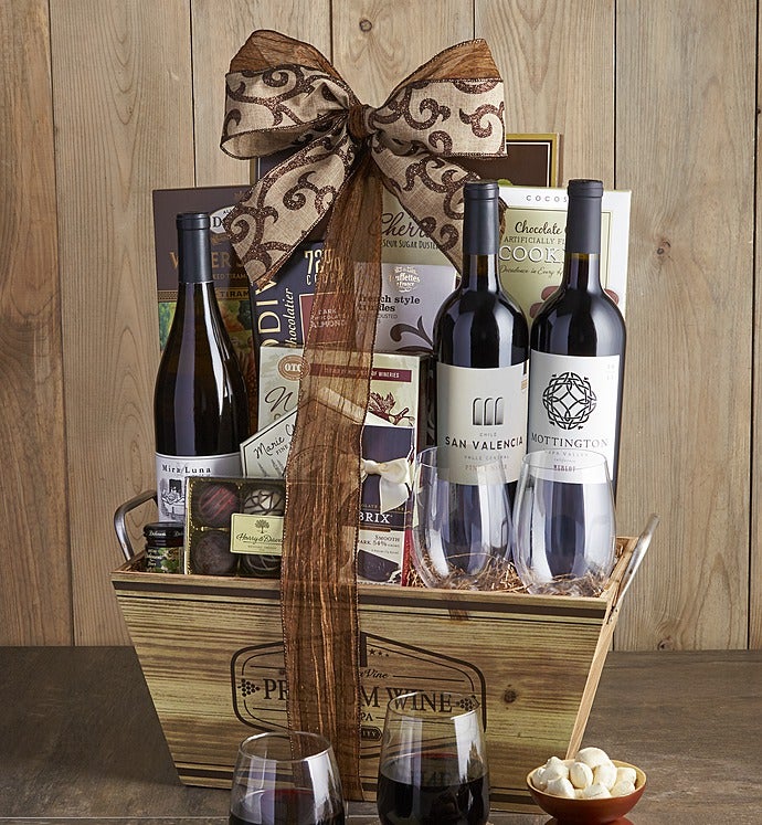 Gourmet Wine & Pasta Gift Set – wine gift baskets – US delivery