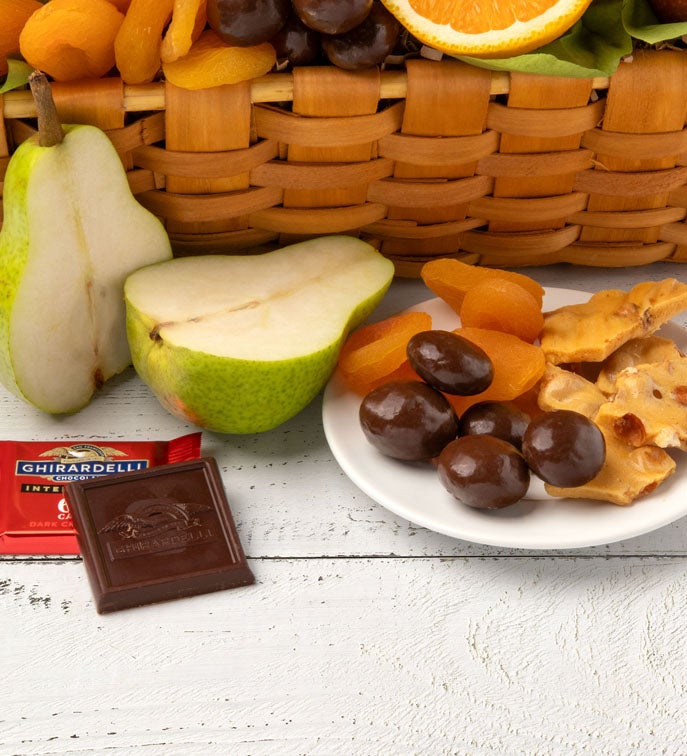 Kosher Fruit & Sweets Gift Basket