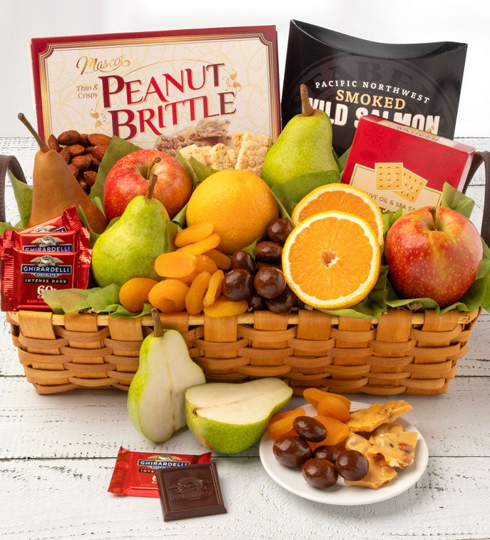 Kosher Fruit & Sweets Gift Basket