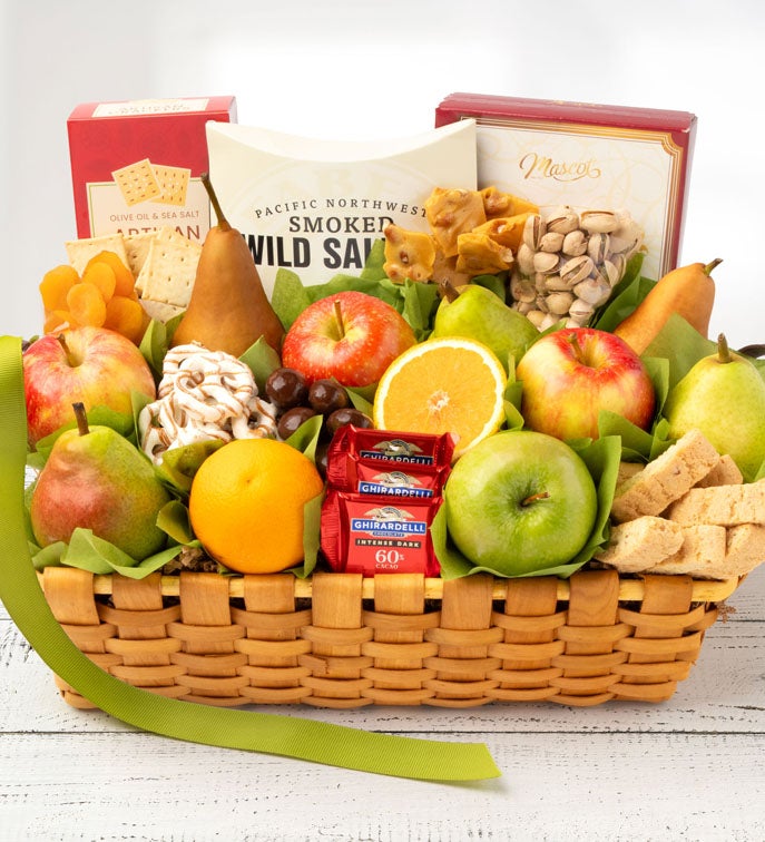 Kosher Fruit & Sweets Gift Basket