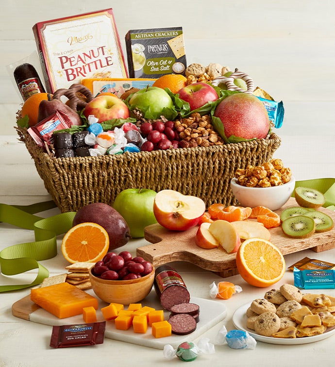 Deluxe Organic Fruit Gift Basket