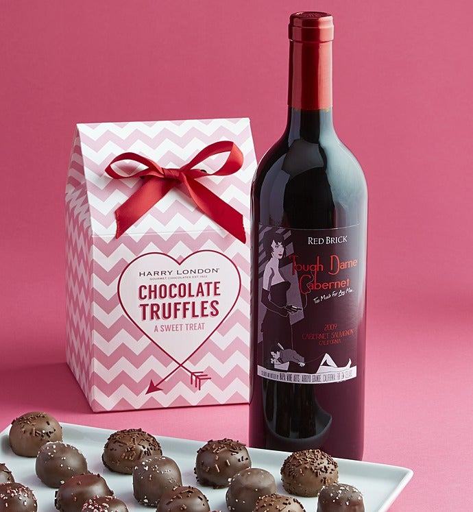 Harry London® Chocolate Truffles & Cabernet Wine