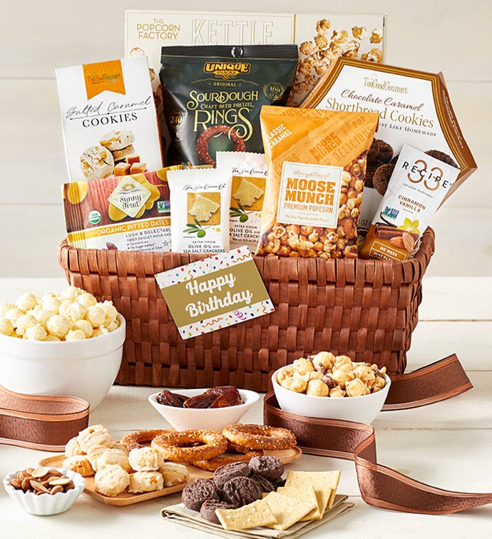 Classic Gourmet Happy Birthday Gift Basket