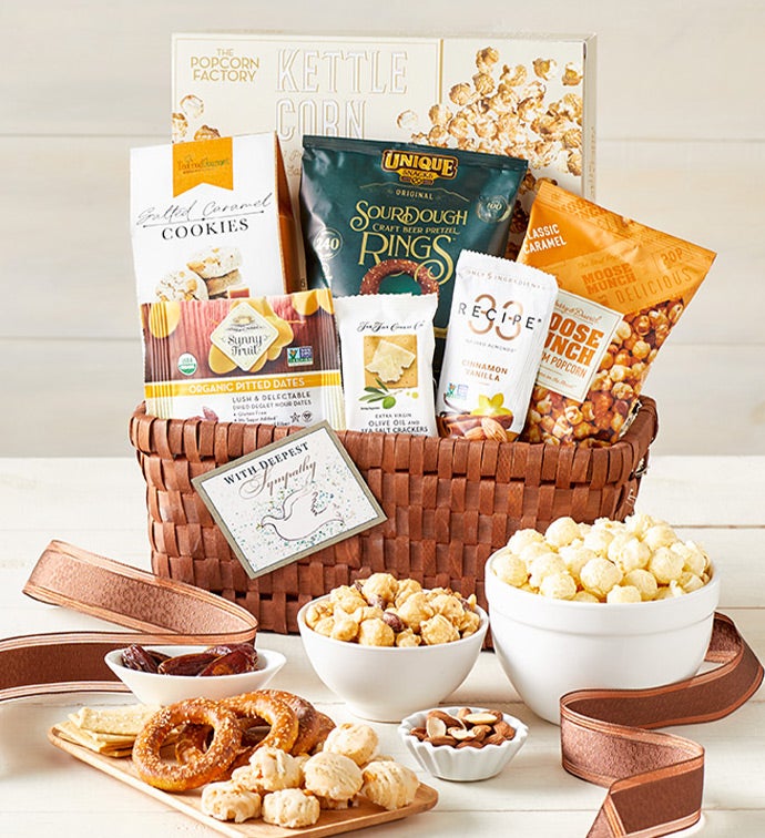 Classic Gourmet In Sympathy Gift Basket