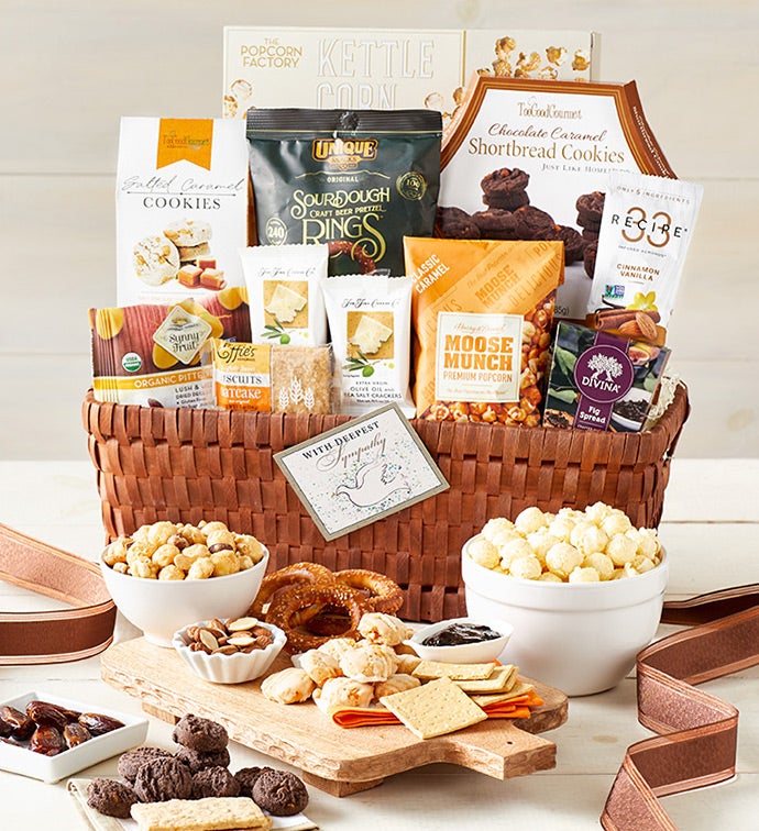 Classic Gourmet In Sympathy Gift Basket