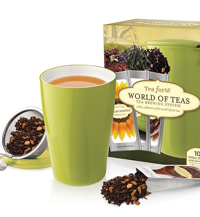 Tea Forte® Kati Cup & Single Steeps Tea Gift Set