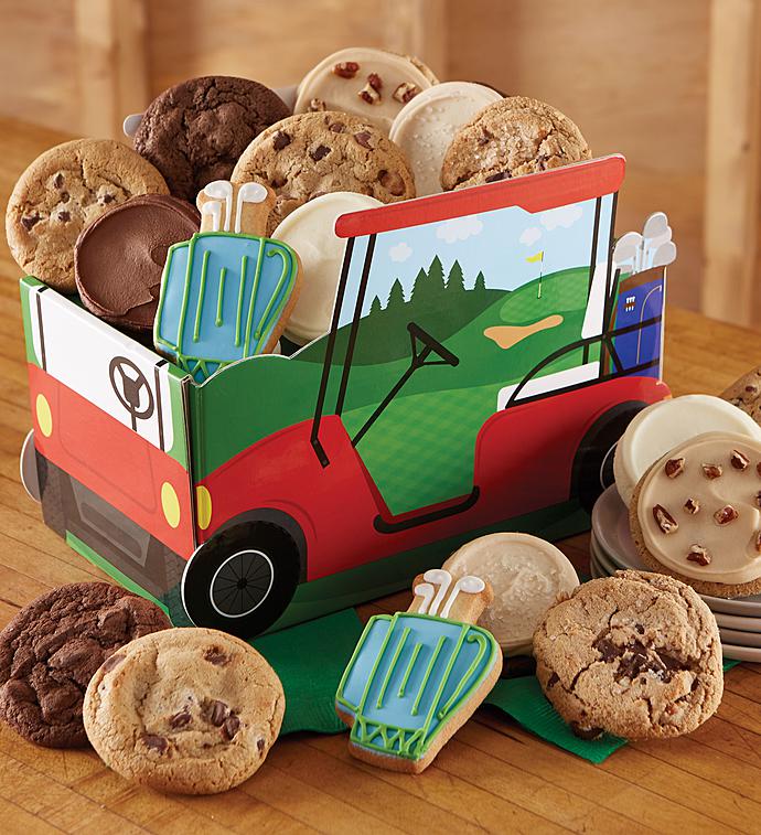 Cheryl's Father's Day Golf Cart Box with Cookies