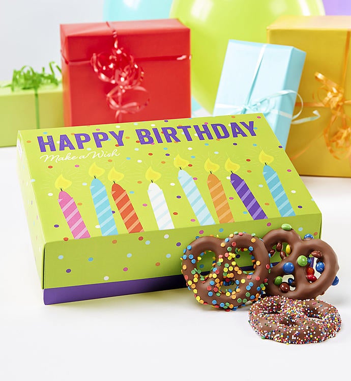 Happy Birthday Decorated Pretzels Box