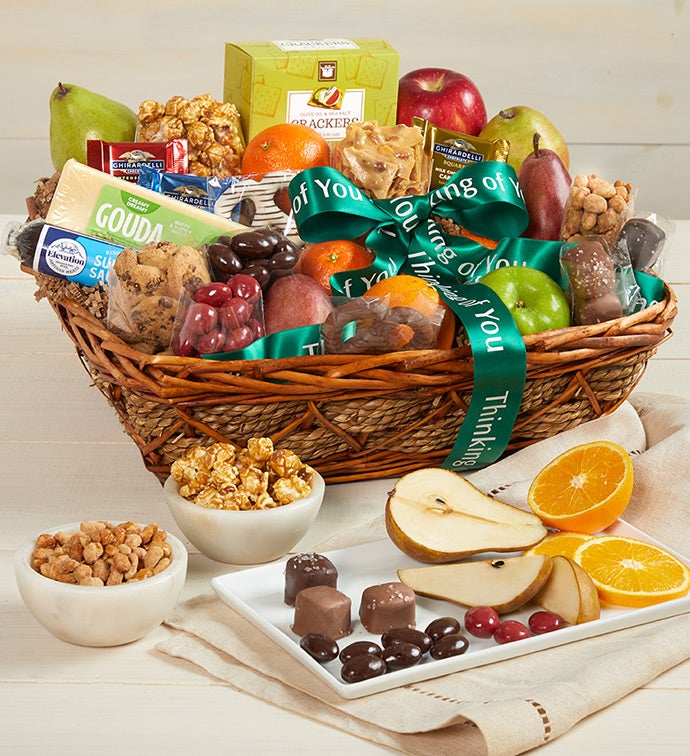 Thinking Of You Fruit & Sweets Gift Basket