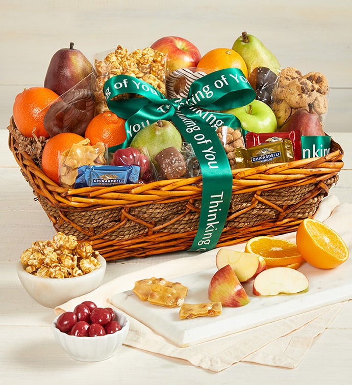 Thinking Of You Fruit & Sweets Gift Basket LGE