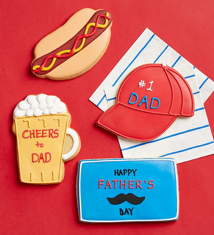 Father's Day Artisan Iced Cookies