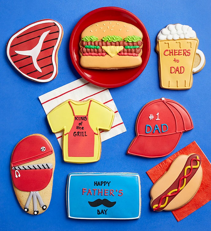 Father's Day Artisan Iced Cookies