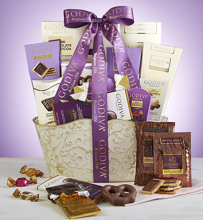 Godiva®Sweets & Chocolates Gift Basket