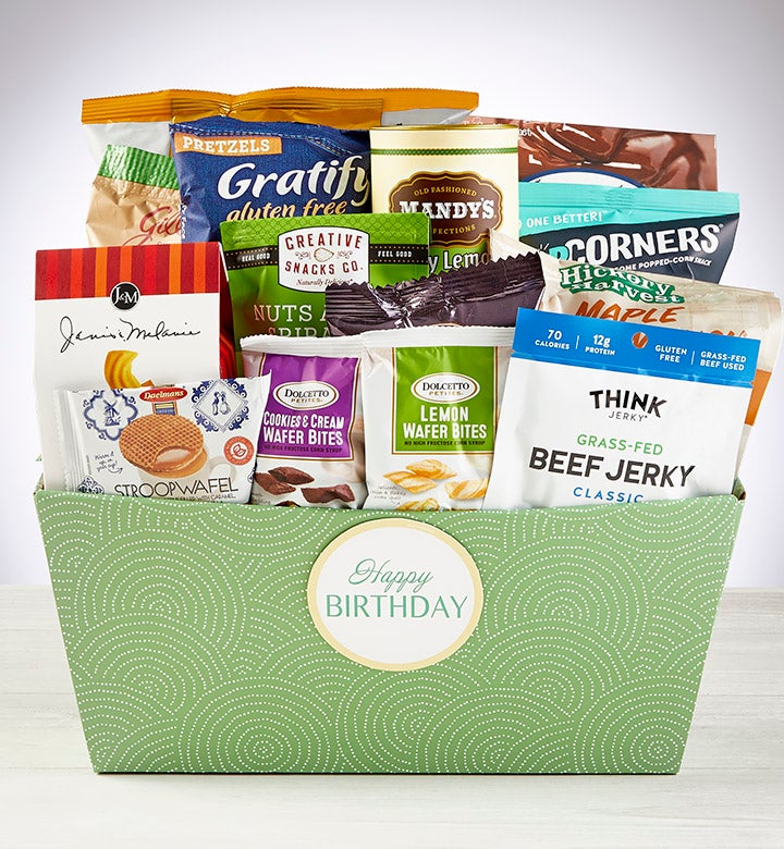 Happy Birthday! Snacks & Sweets Gift Basket