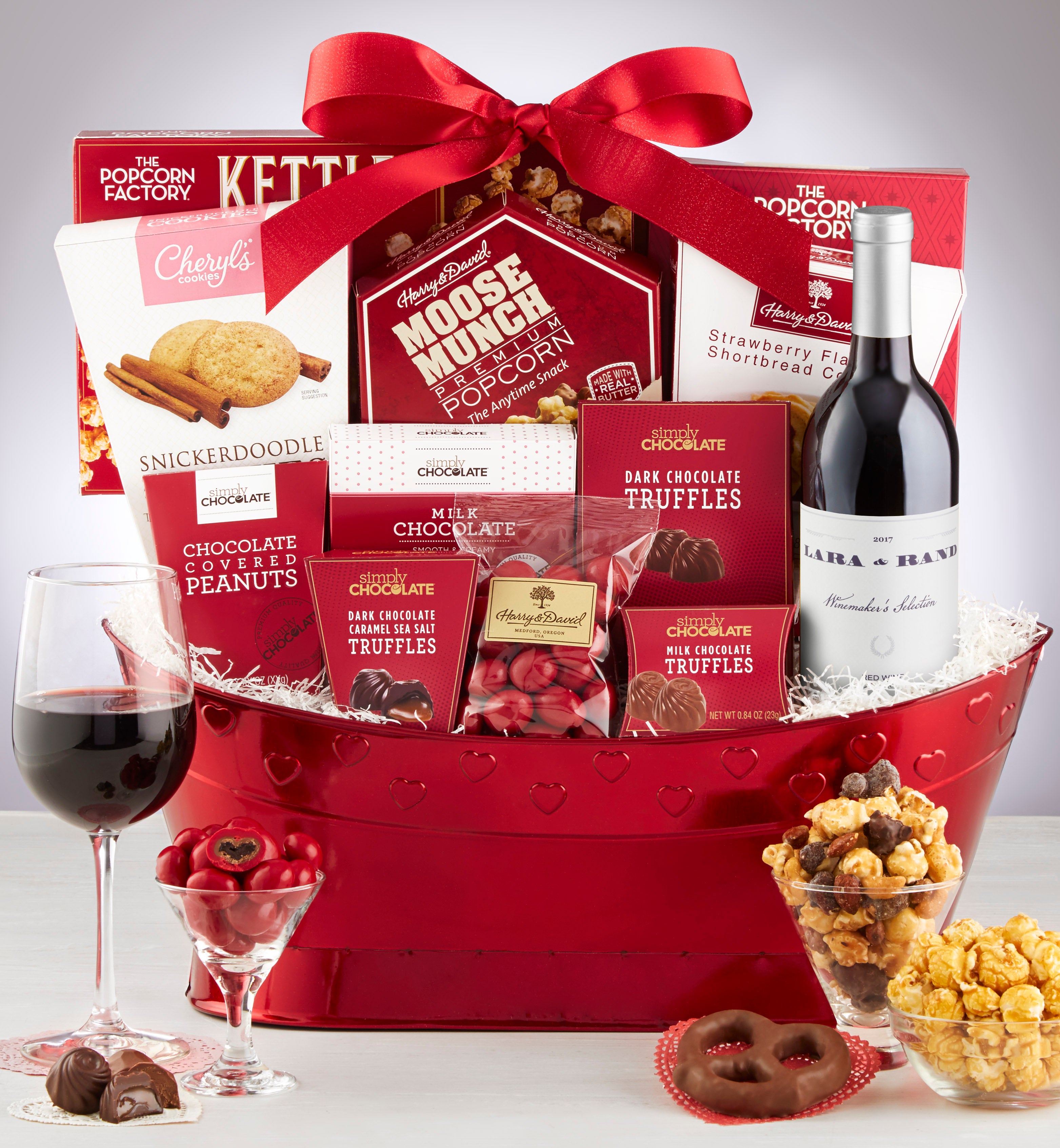 True Love Gift Basket w/Wine