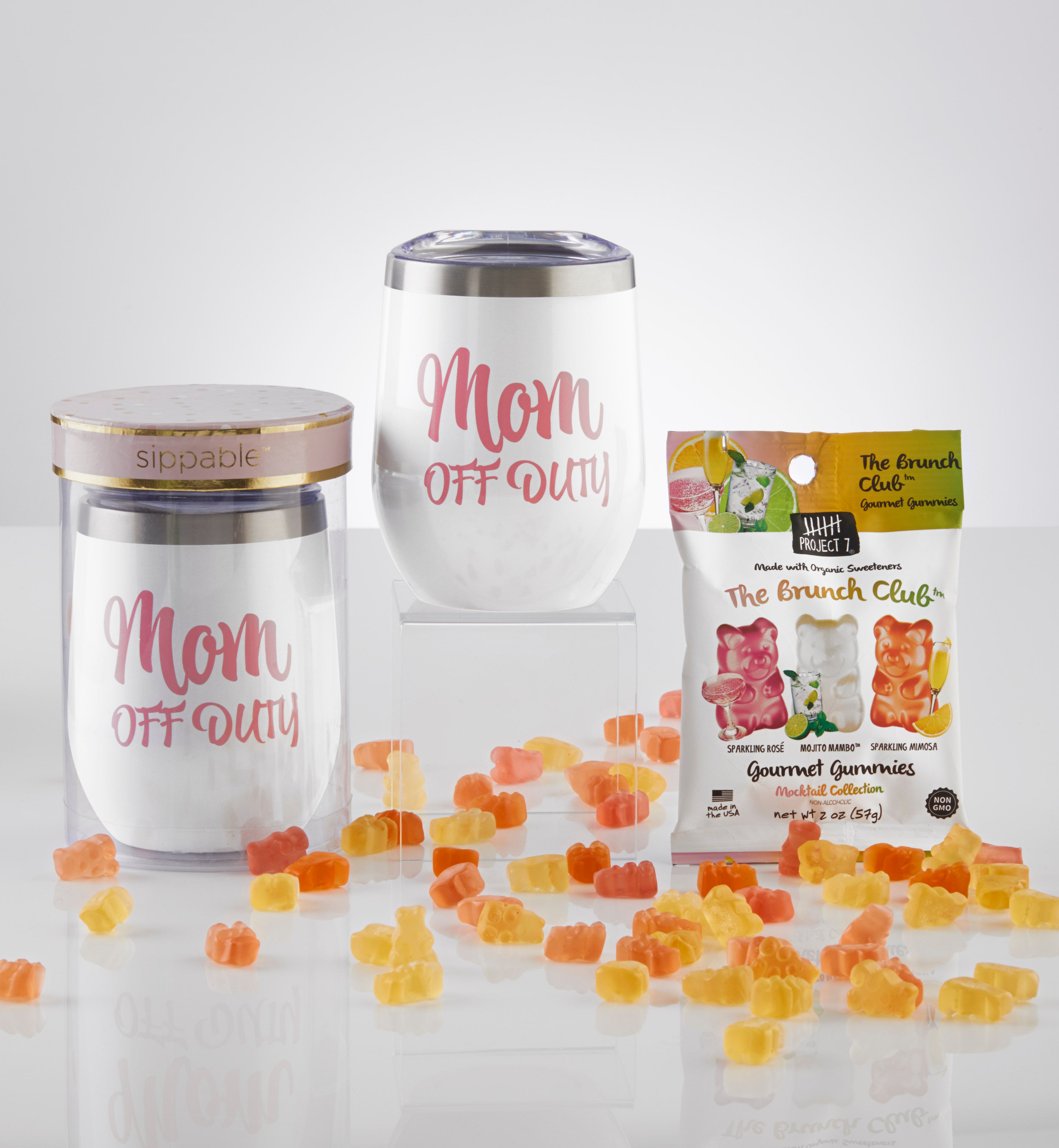 Sippable™ Mom Off Duty Tumbler with Gummies