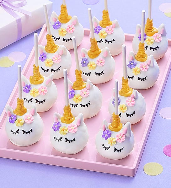 Magical Unicorn Truffle Cake Pops - 12ct