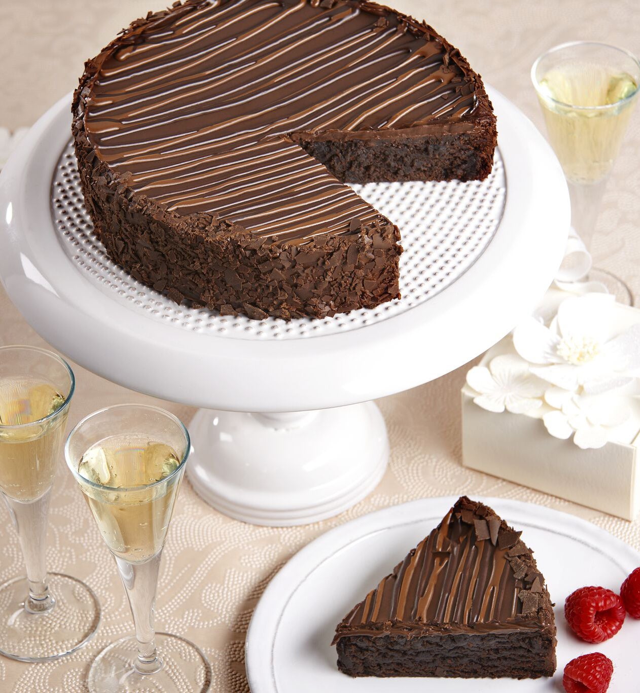 Happy Father's Day Triple Chocolate Brownie Cake