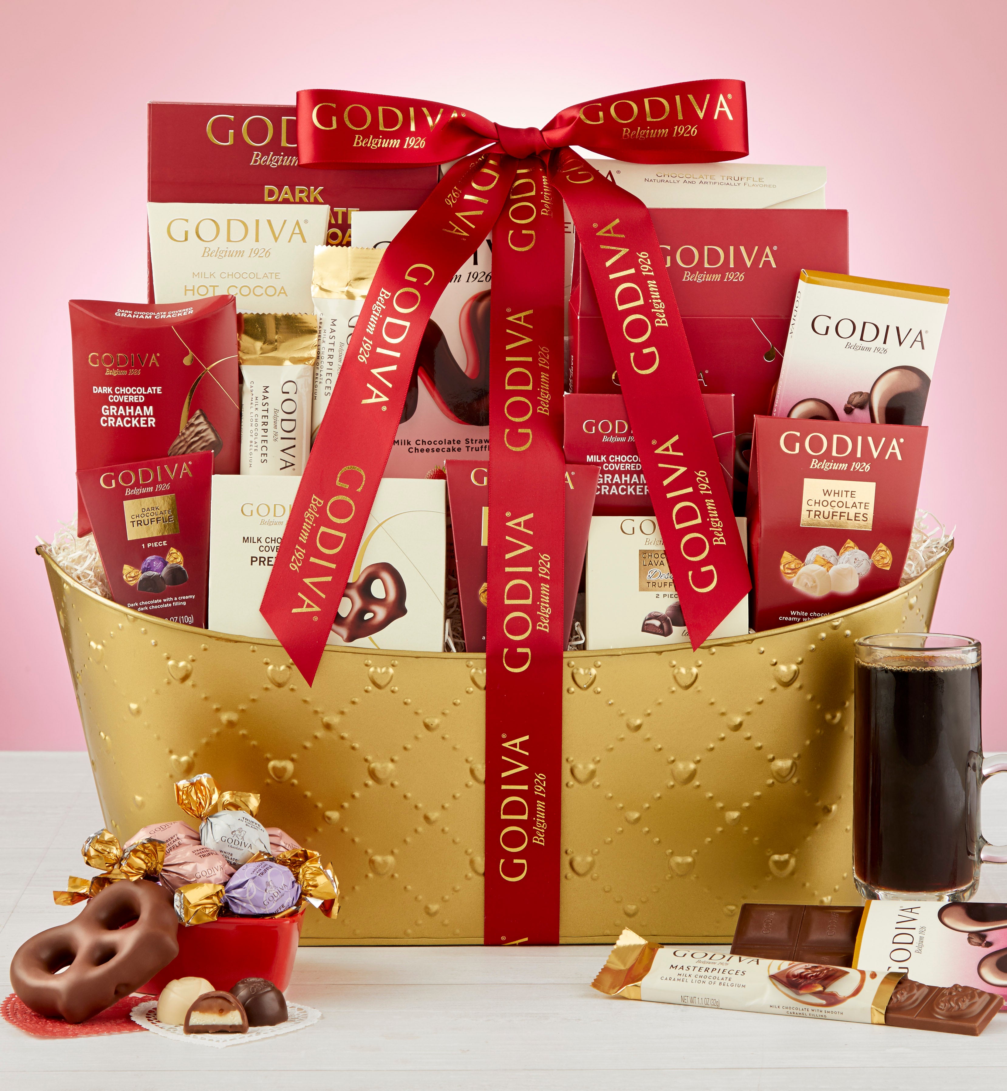 Godiva Valentine Chocolates Gift Basket