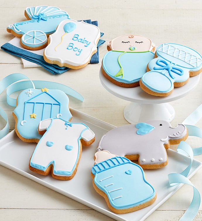 Welcome Baby Boy! Artisan Iced Cookies