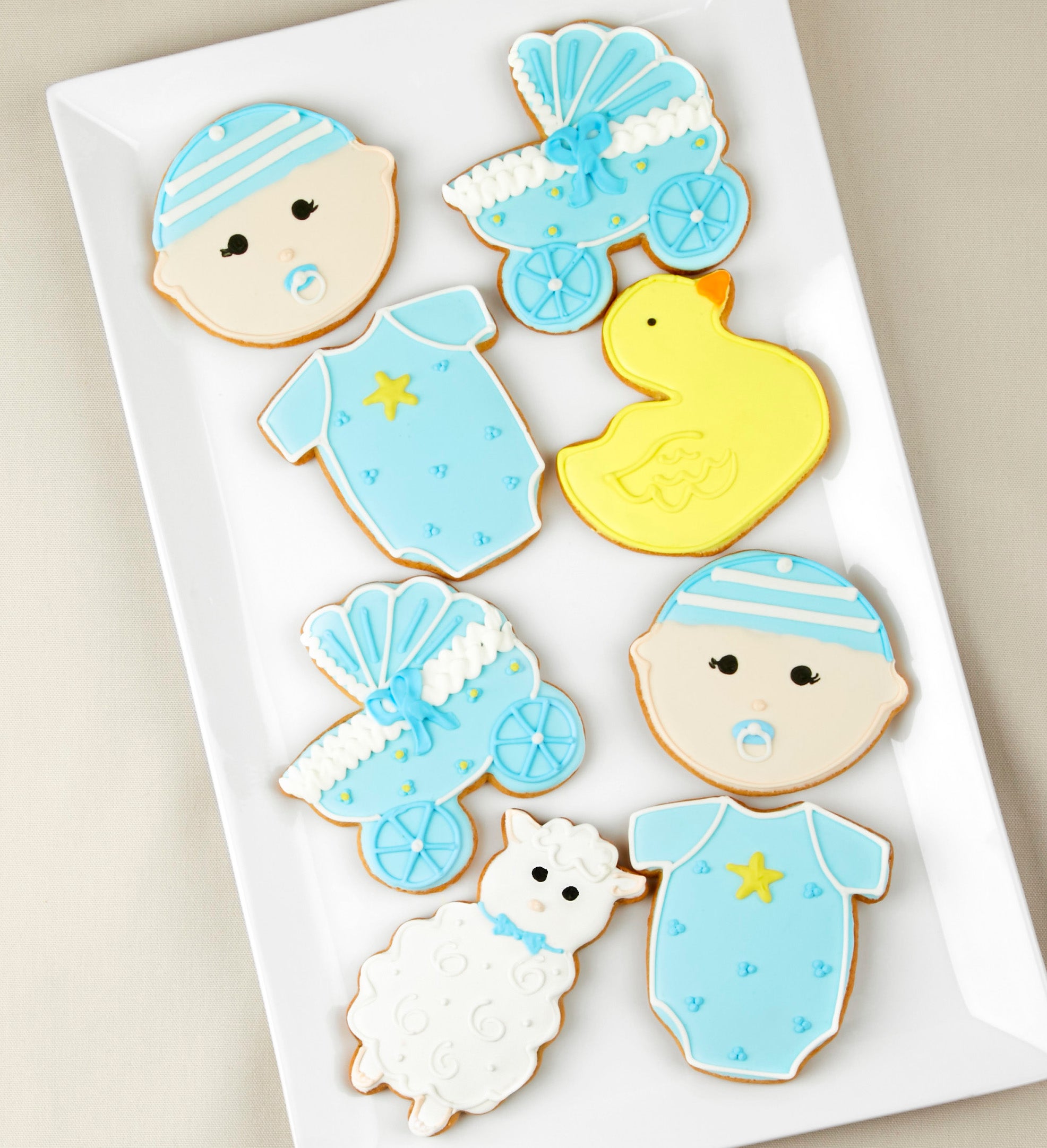 Welcome Baby Boy! Artisan Iced Cookies