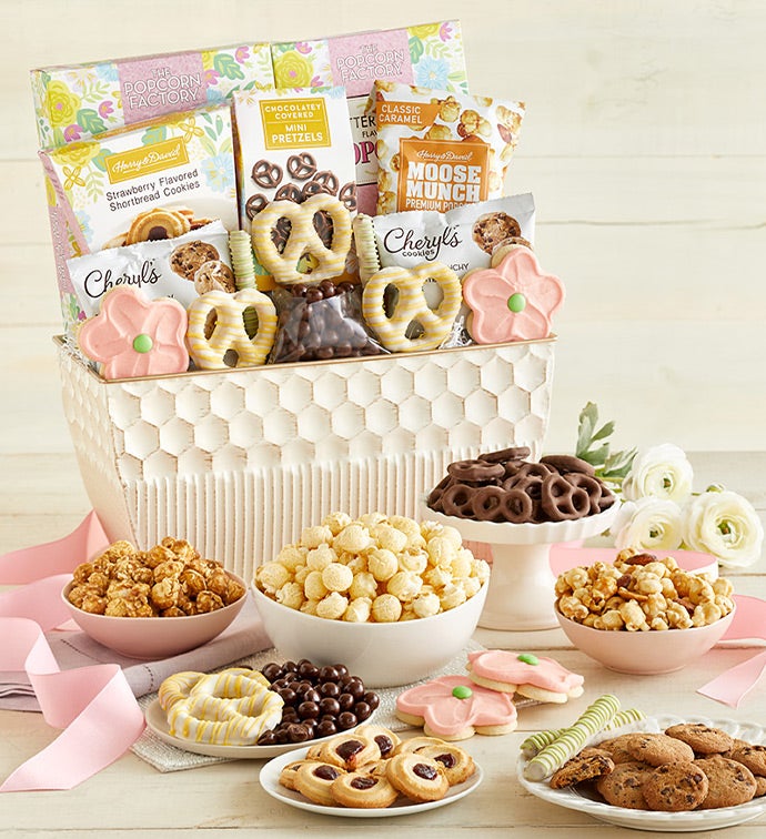 Full Bloom Sweet Treats Basket