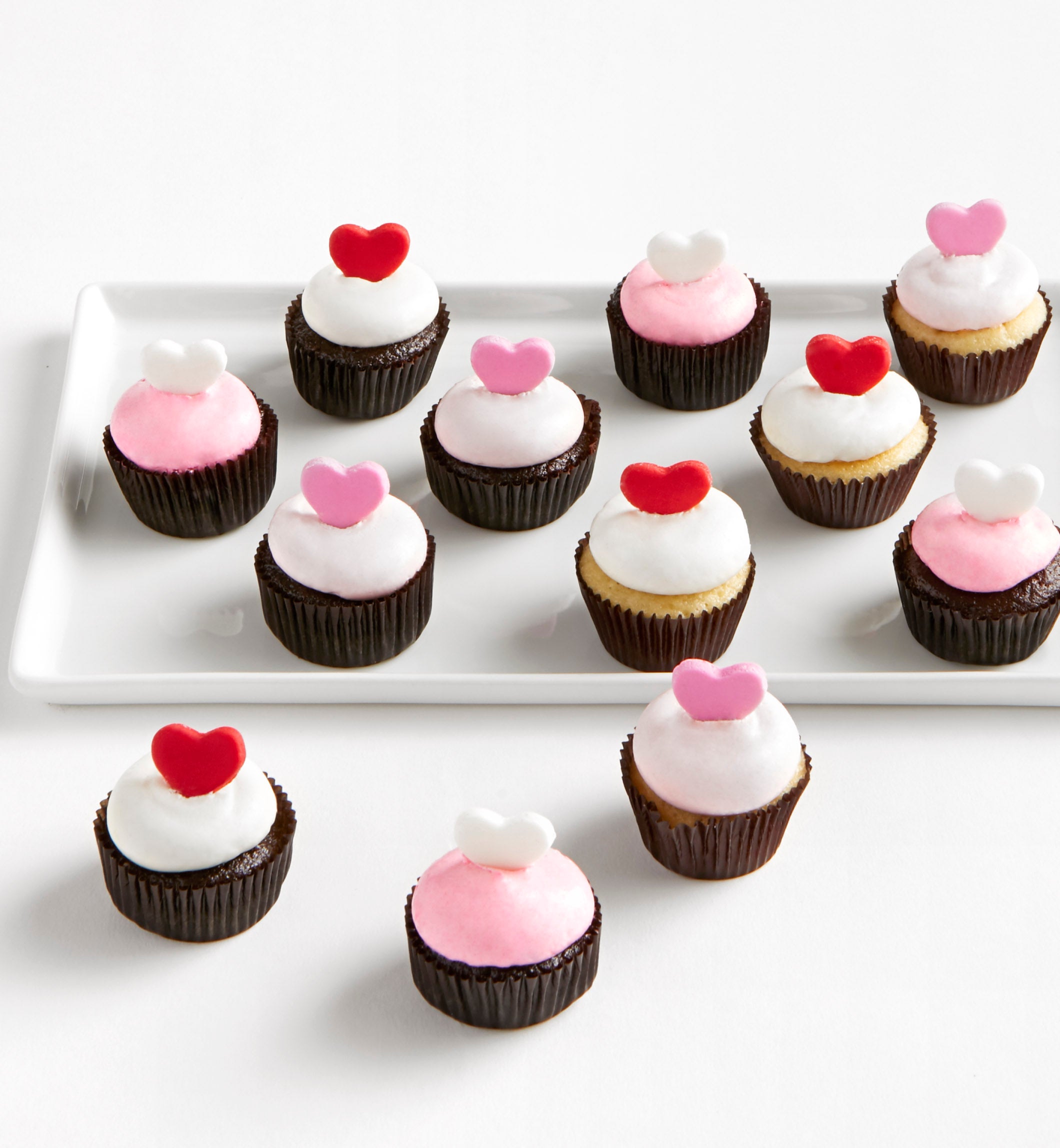 Valentine Hearts Mini Artisan Cupcakes