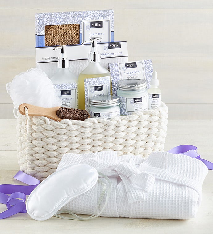 Denarii Lavender Spa Gift Basket