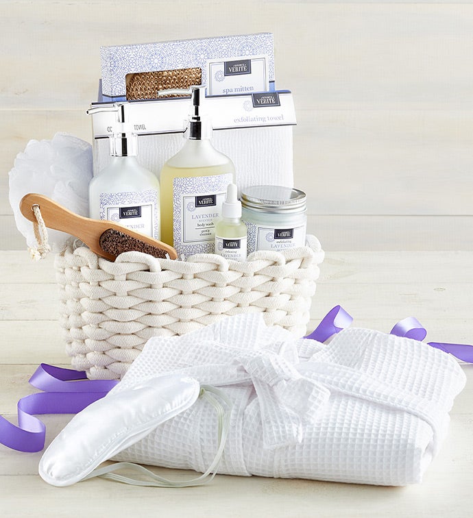 Denarii Lavender Spa Gift Basket