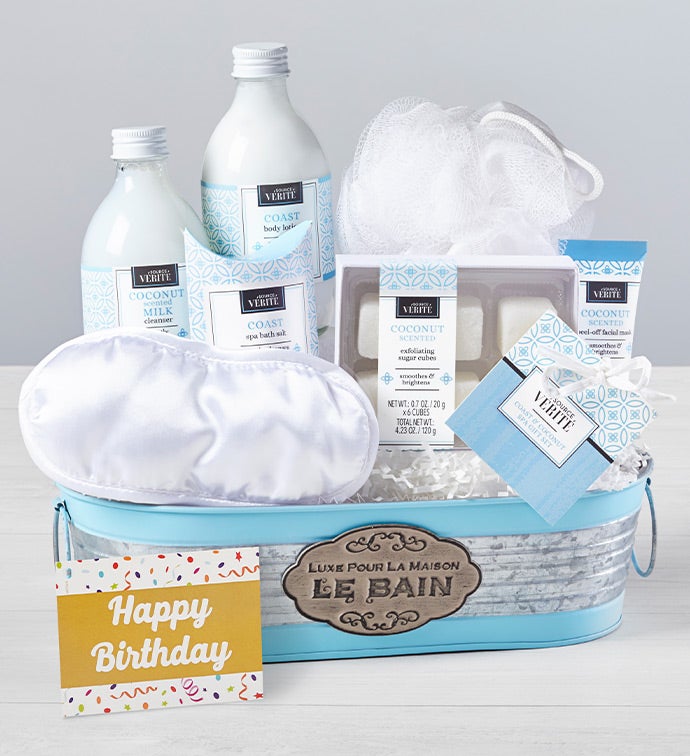 Happy Birthday Relaxing Coast & Coconut Spa Set