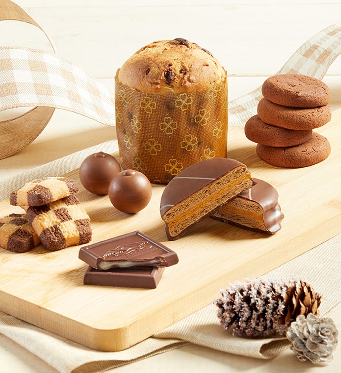 Holiday Greetings Wooden Bin