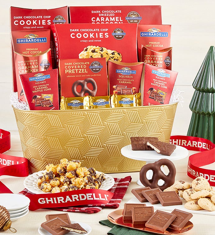 Holiday Classic Ghirardelli Gift Basket