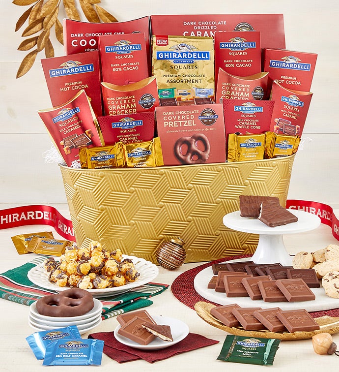 Holiday Classic Ghirardelli Gift Basket