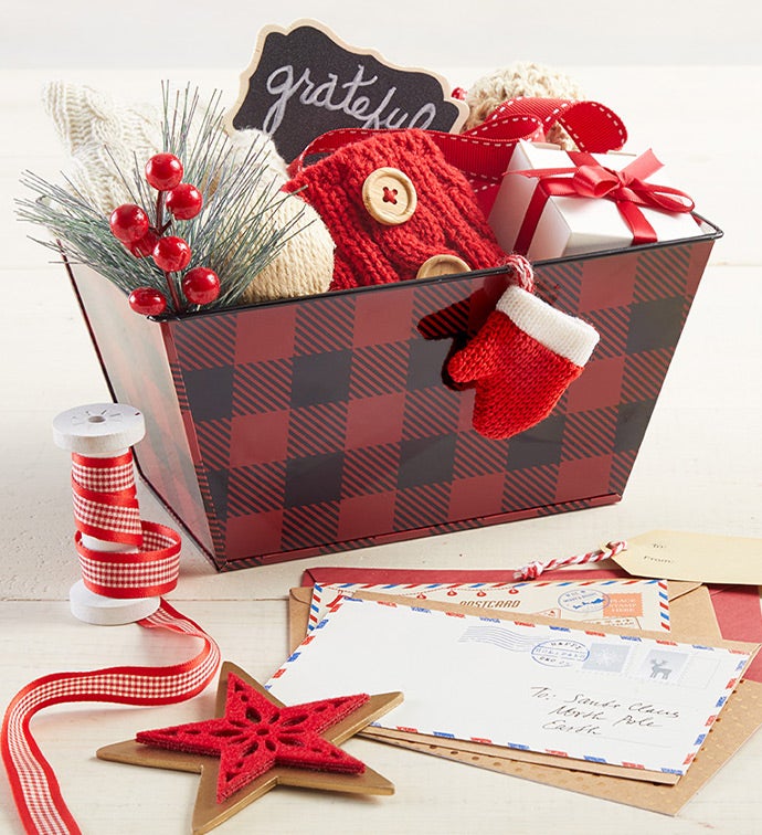Buffalo Plaid Bin