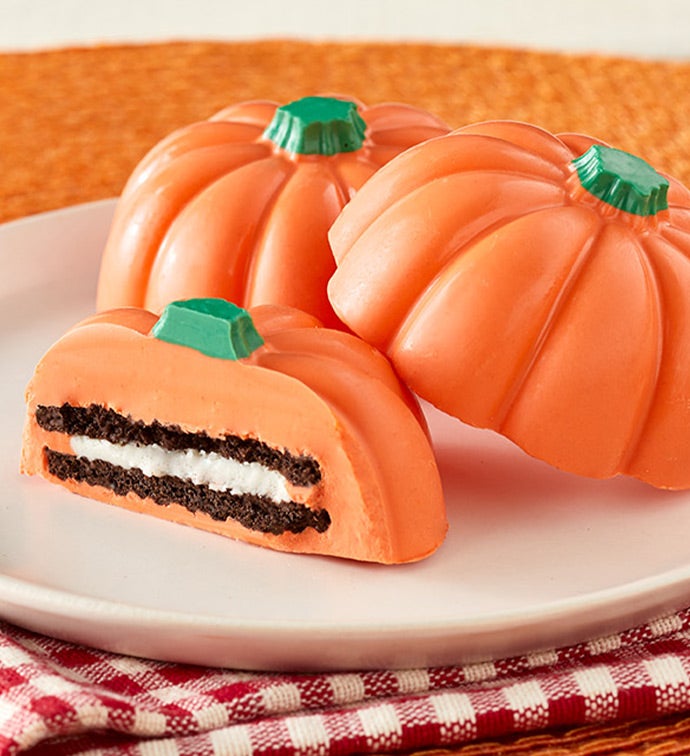 Chocolate Covered Pumpkin OREO® Cookies