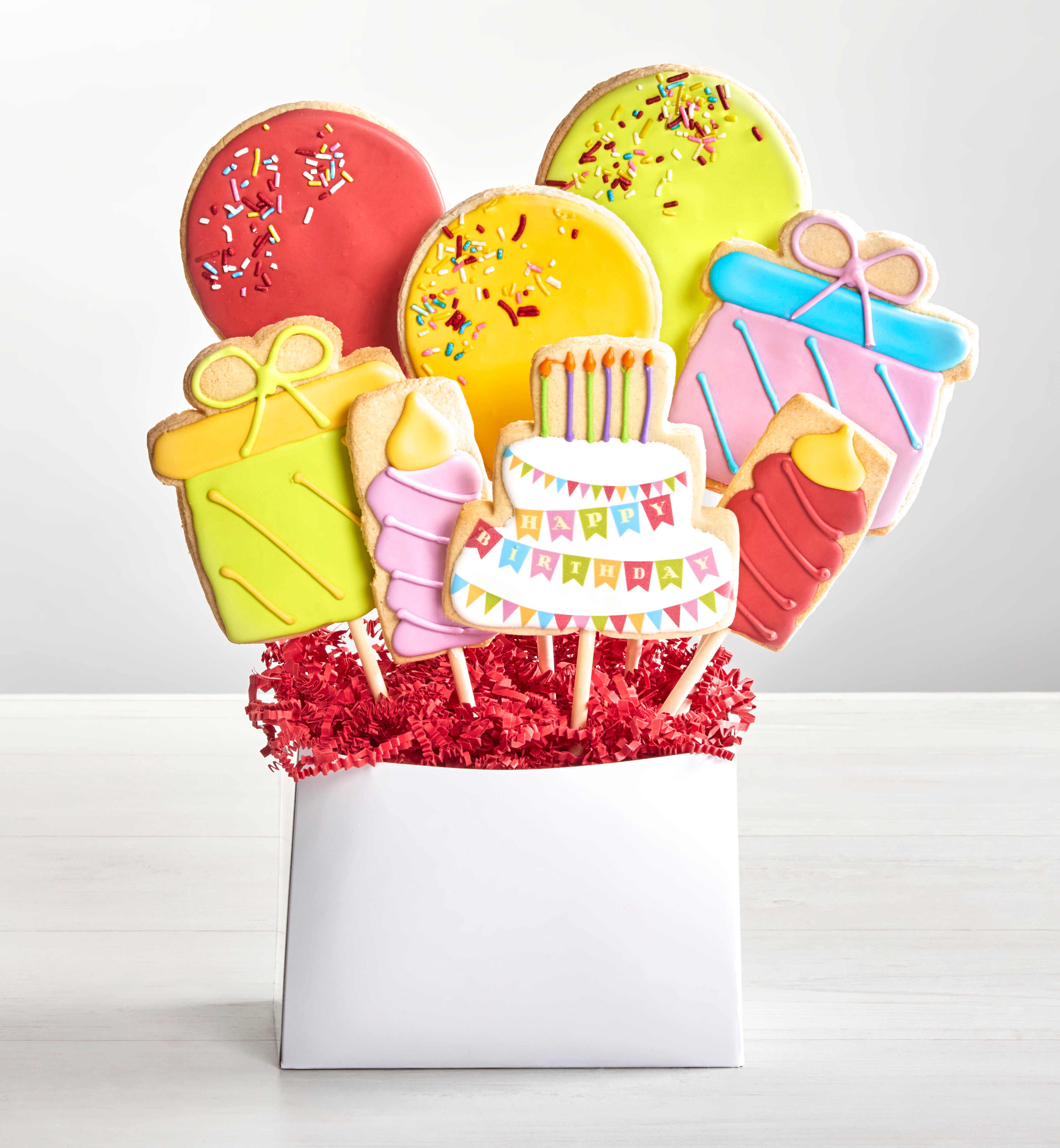 Happy Birthday 8pc Cookie Arrangement