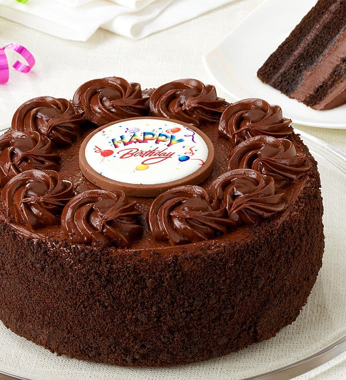 Junior's Happy Birthday Chocolate Fudge Cake